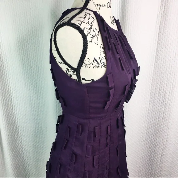 Minuet Purple Tabbed Dress NWT Size S - Picture 3 of 8